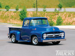 1956 ford f100     1600x1200 1956, ford, f100, , custom, pick, up