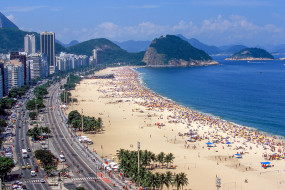 Copacabana Beach, Rio de Janeiro, Brazil     2048x1366 copacabana beach,  rio de janeiro,  brazil, , -- , , 