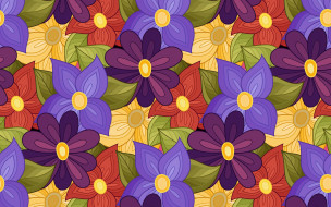  ,  , flowers, seamless, , , pattern, vector, floral