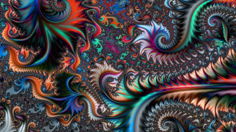 3д графика, фракталы , fractal, цвет, фон, узор
