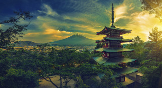 Japanese Pagoda     2048x1114 japanese pagoda, , -    , 