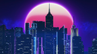      3840x2160  ,  , city, by, synthex, outrun, , , futuresynth, new, retro, wave, synthwave, retrowave, synth, 80's, neon, , , 