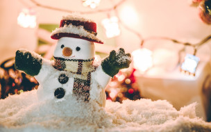      2880x1800 , , , , , , , , , decoration, snowman, xmas, merry, christmas, snow, winter, happy