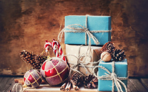      2880x1800 ,   , , , , , , christmas, wood, new, year, decoration, xmas, gift, box, merry