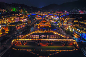 fenghuang ancient town, , -   , 