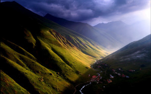      1920x1200 , , georgia, valley, mountains, landscape, nature