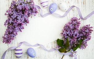      2880x1800 , , , , happy, wood, flowers, , easter, purple, eggs, decoration, lilac