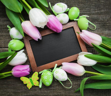      2876x2490 , , , , colorful, , happy, wood, pink, flowers, tulips, easter, purple, eggs, decoration