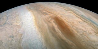Юпитер обои для рабочего стола 2560x1280 юпитер, космос, планета, вселенная, поверхность, грунт, камни, пространство, пустыня