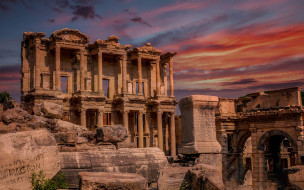 library of celsus, ephesus, anatolia, turkey, , ,  ,  , library, of, celsus