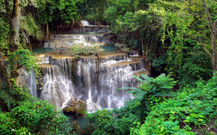 huai mae khamin waterfall, thailand, , , huai, mae, khamin, waterfall