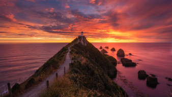 nugget point lighthouse, new zealand, , , nugget, point, lighthouse, new, zealand