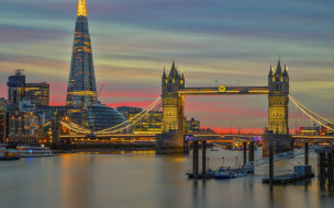tower bridge, города, лондон , великобритания, tower, bridge