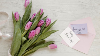праздничные, день матери, тюльпаны, бутоны, надпись