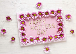 праздничные, день матери, рамка, хризантемы, надпись