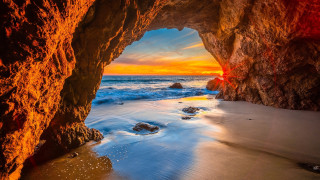 malibu, california, el matador beach, природа, побережье, el, matador, beach
