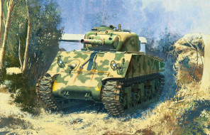 рисованное, армия, танк