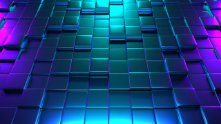      3840x2160 3 ,  , other, , , , cubes, pattern, neon, lighting, , 