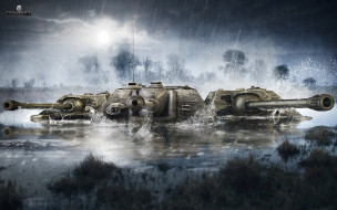 видео игры, world of tanks, танки, дождь, вода