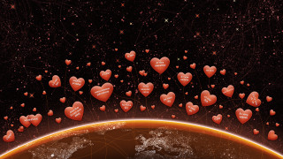 векторная графика, сердечки , hearts, космос, сердечки, планета, признания