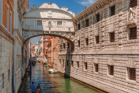 города, венеция , италия, канал, мосты, лодки