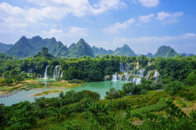 vietnam, природа, водопады