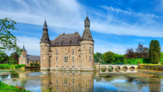 jehay castle, belgium, города, замки бельгии, jehay, castle