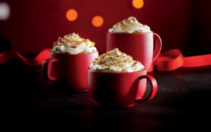      3840x2400 , , red, holiday, cups, starbucks, coffee, caramel, brulee, frappuccino
