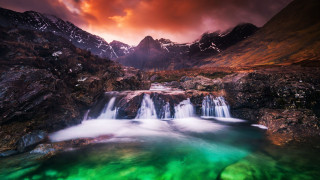 Fairy Pools Waterfall,Isle of Skye,Scotland     1920x1080 fairy pools waterfall, isle of skye, scotland, , , fairy, pools, waterfall, isle, of, skye