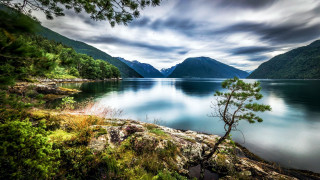sognefjord, norway, природа, реки, озера