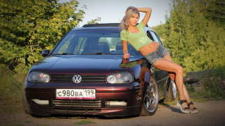 автомобили, -авто с девушками, volkswagen, golf