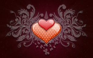 векторная графика, сердечки , hearts, сердечки, орнамент