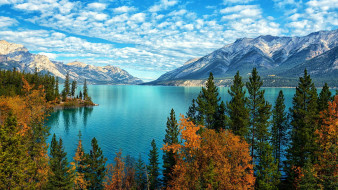 abraham lake, canadian rockies, alberta, природа, реки, озера, abraham, lake, canadian, rockies