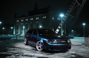 Audi S6 Avant     2048x1350 audi s6 avant, , audi, s6, tuning, blue, stance, avant