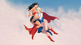      2222x1250 -, , wonder, woman, supergirl, power, girl