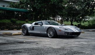      3000x1757 , ford, gt, grey, trees