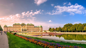 belvedere palace, города, вена , австрия, belvedere, palace