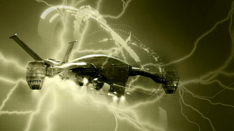 terminator 3,  rise of the machines, 3д графика, космические корабли,  звездолеты , spaceships,  starships, летательный, аппарат