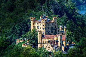 hohenschwangau castle, bavaria, germany, ,  , hohenschwangau, castle