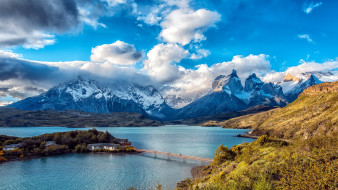 lake pehoe, torres del paine np, chile, , - , lake, pehoe, torres, del, paine, np