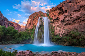 Havasu Waterfall,Arizona     2560x1706 havasu waterfall, arizona, , , havasu, waterfall