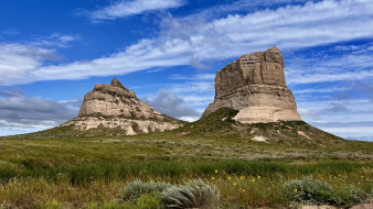 courthouse and jail rock, western sandhills, nebraska, , , courthouse, and, jail, rock, western, sandhills