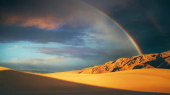 Rainbow over Death Valley,California     1920x1080 rainbow over death valley, california, , , rainbow, over, death, valley