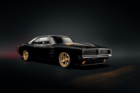      3000x2000 , dodge, 1969, front, black, charger, sema, ringbrothers, 2023