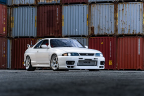      3000x2000 , nissan, datsun, white, skyline, r33, containers