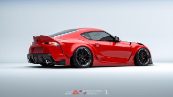      1920x1080 , 3, toyota, supra, a90, widebody, kit, stance, tuning, competition, carbon