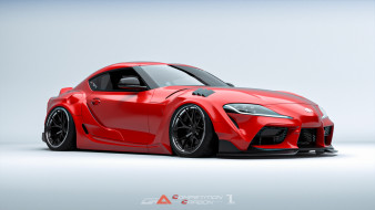 , 3, toyota, supra, a90, widebody, kit, stance, tuning, competition, carbon
