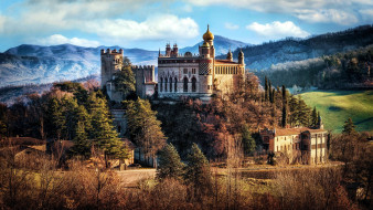 Rocchetta Mattei Castle,Bologna,Italy     1920x1080 rocchetta mattei castle, bologna, italy, ,  , rocchetta, mattei, castle