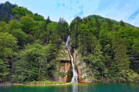 konigssee waterfall, bavaria, , , konigssee, waterfall