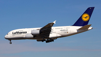 Airbus A380-800 Lufthansa Airlines     1920x1080 airbus a380-800 lufthansa airlines, ,  , , , 